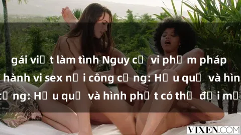 gái việt làm tình Nguy cơ vi phạm pháp luật khi thực hiện hành vi sex nơi công cộng: Hậu quả và hình phạt có thể đối mặt